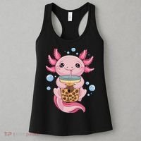 Axolotl Boba Tea Bubble Tea Kawaii Axolotl Women's Tank Top thumb 3