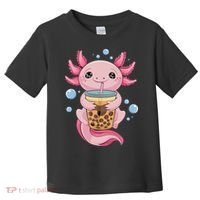 Axolotl Boba Tea Bubble Tea Kawaii Axolotl Toddler T-Shirt thumb 0