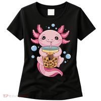 Axolotl Boba Tea Bubble Tea Kawaii Axolotl Women's T-Shirt thumb 0