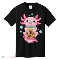 Axolotl Boba Tea Bubble Tea Kawaii Axolotl Kids T-Shirt thumb 0