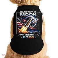 Artemis Back To The Moon 2026 USA Flag Doggie Tank thumb 0