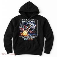 Artemis Back To The Moon 2026 USA Flag Hoodie thumb 0