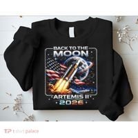 Artemis Back To The Moon 2026 USA Flag Sweatshirt thumb 2