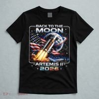 Artemis Back To The Moon 2026 USA Flag T-Shirt thumb 5