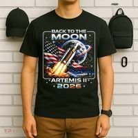 Artemis Back To The Moon 2026 USA Flag T-Shirt thumb 6
