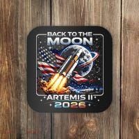 Artemis Back To The Moon 2026 USA Flag Coaster thumb 0