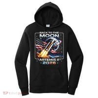 Artemis Back To The Moon 2026 USA Flag Women's Hoodie thumb 0