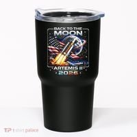 Artemis Back To The Moon 2026 USA Flag Tumbler thumb 0