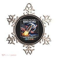 Artemis Back To The Moon 2026 USA Flag Ornament thumb 0