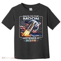 Artemis Back To The Moon 2026 USA Flag Toddler T-Shirt thumb 0