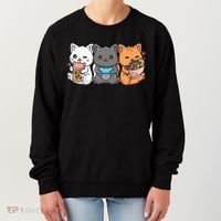 Anime Boba Tea Bubble Tea Gaming Gamer Ramen Cat Women's Sweatshirt thumb 0