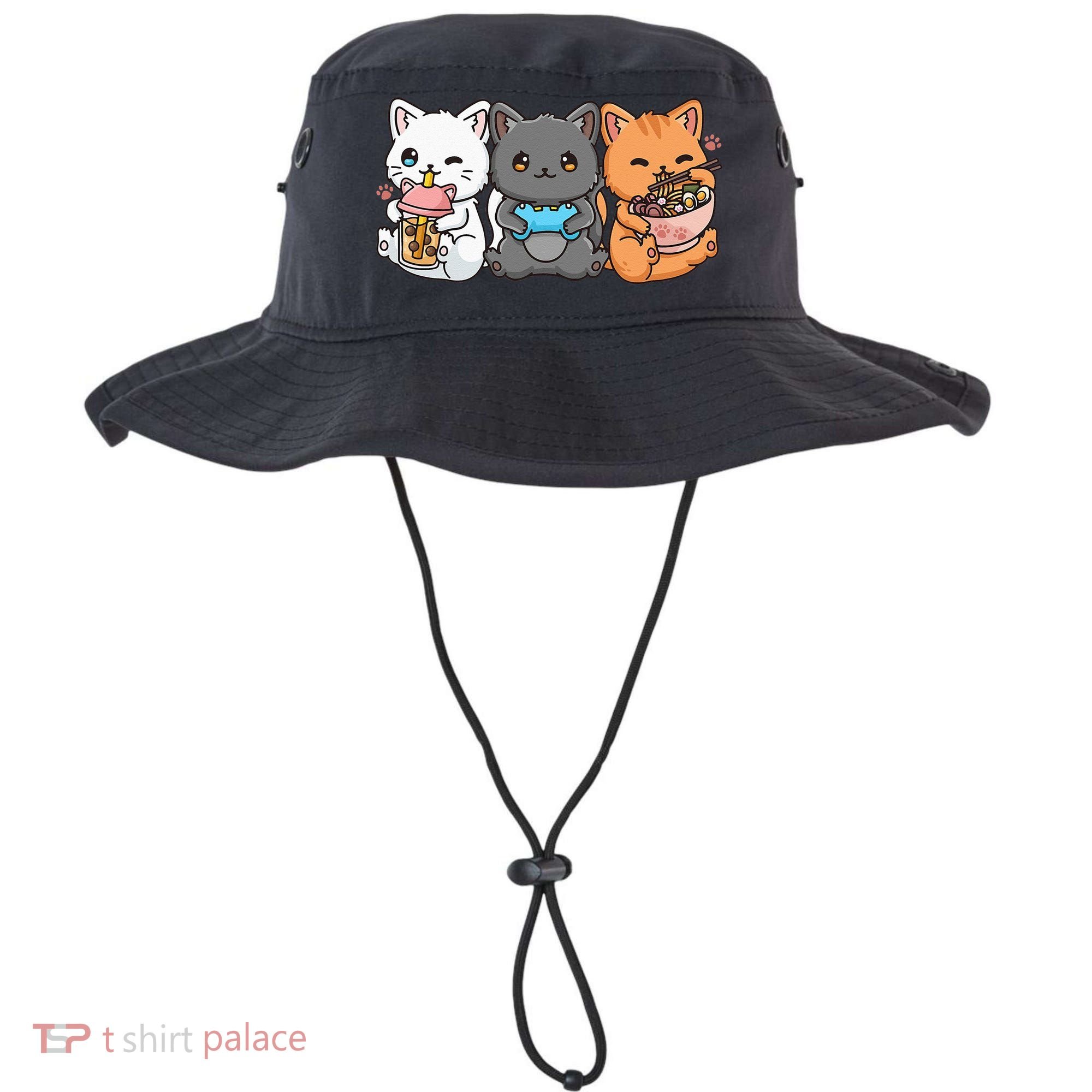 Anime Boba Tea Bubble Tea Gaming Gamer Ramen Cat Bucket Hat