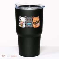 Anime Boba Tea Bubble Tea Gaming Gamer Ramen Cat Tumbler thumb 0