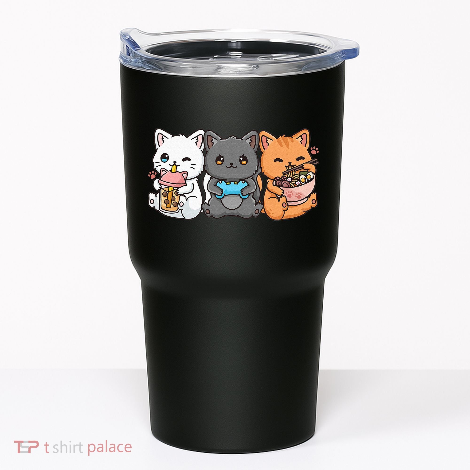 Anime Boba Tea Bubble Tea Gaming Gamer Ramen Cat Tumbler