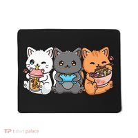 Anime Boba Tea Bubble Tea Gaming Gamer Ramen Cat Mousepad thumb 0