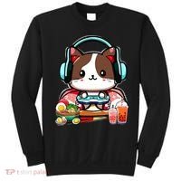 Anime Boba Tea Bubble Tea Gaming Gamer Ramen Cat Sweatshirt thumb 0