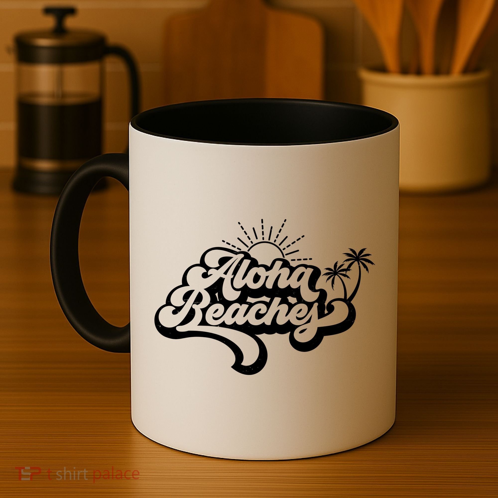 Aloha Beaches Tropical Vacation Coffee Mug