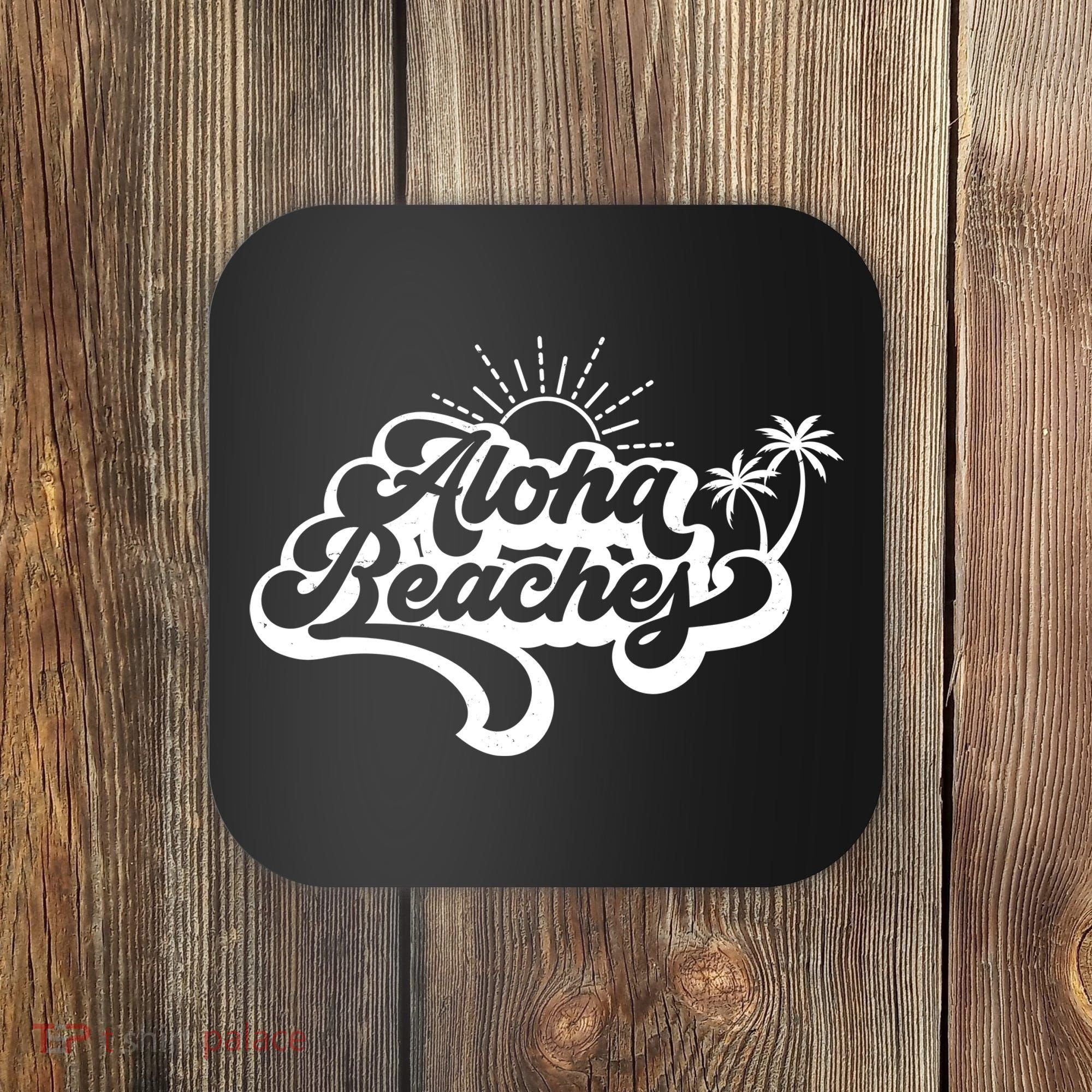 Aloha Beaches Tropical Vacation Coaster