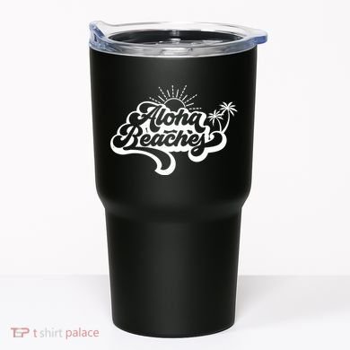 Aloha Beaches Tropical Vacation Tumbler