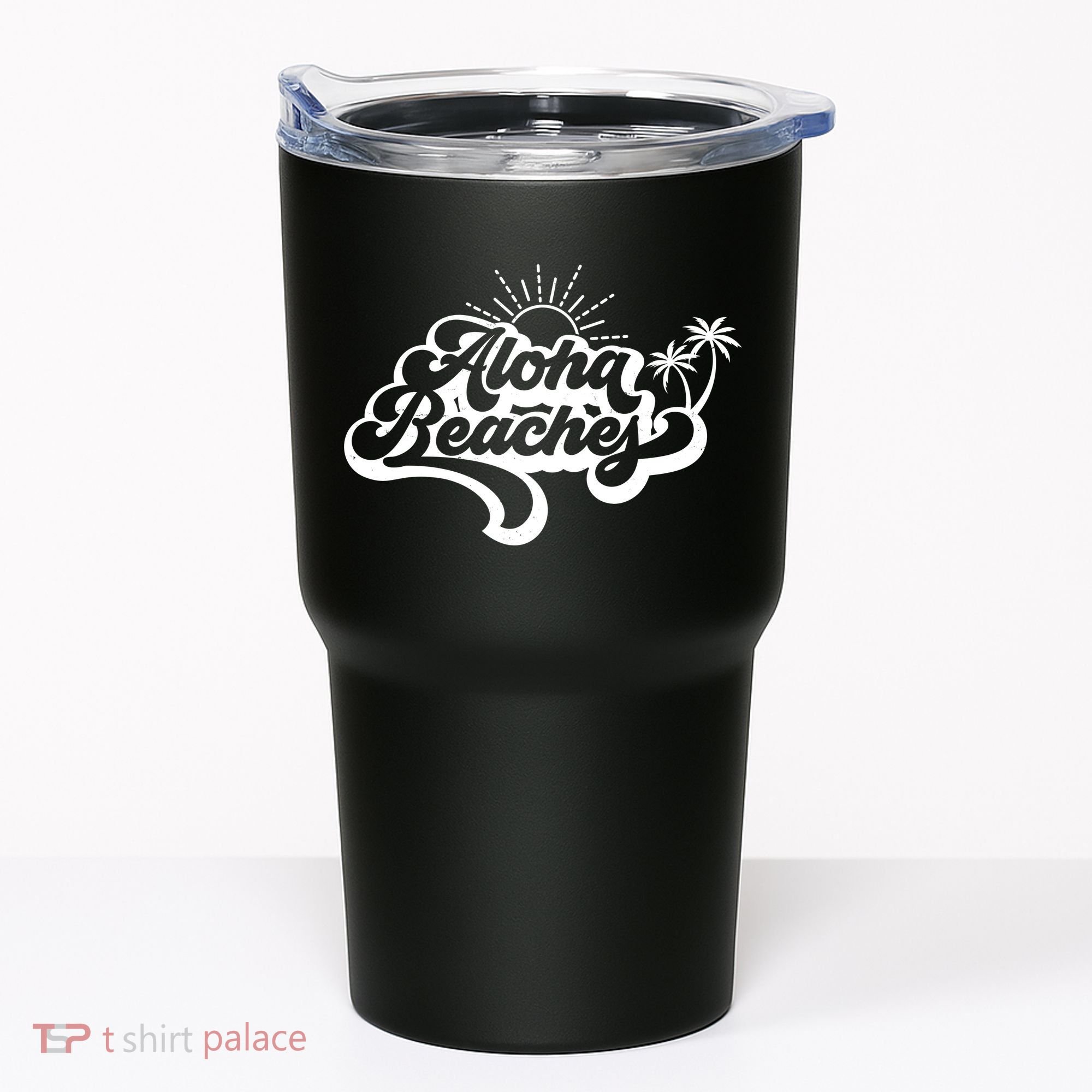 Aloha Beaches Tropical Vacation Tumbler