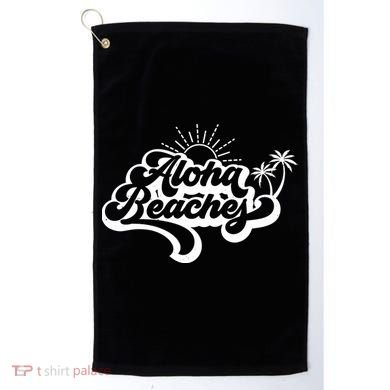 Aloha Beaches Tropical Vacation Golf Towel