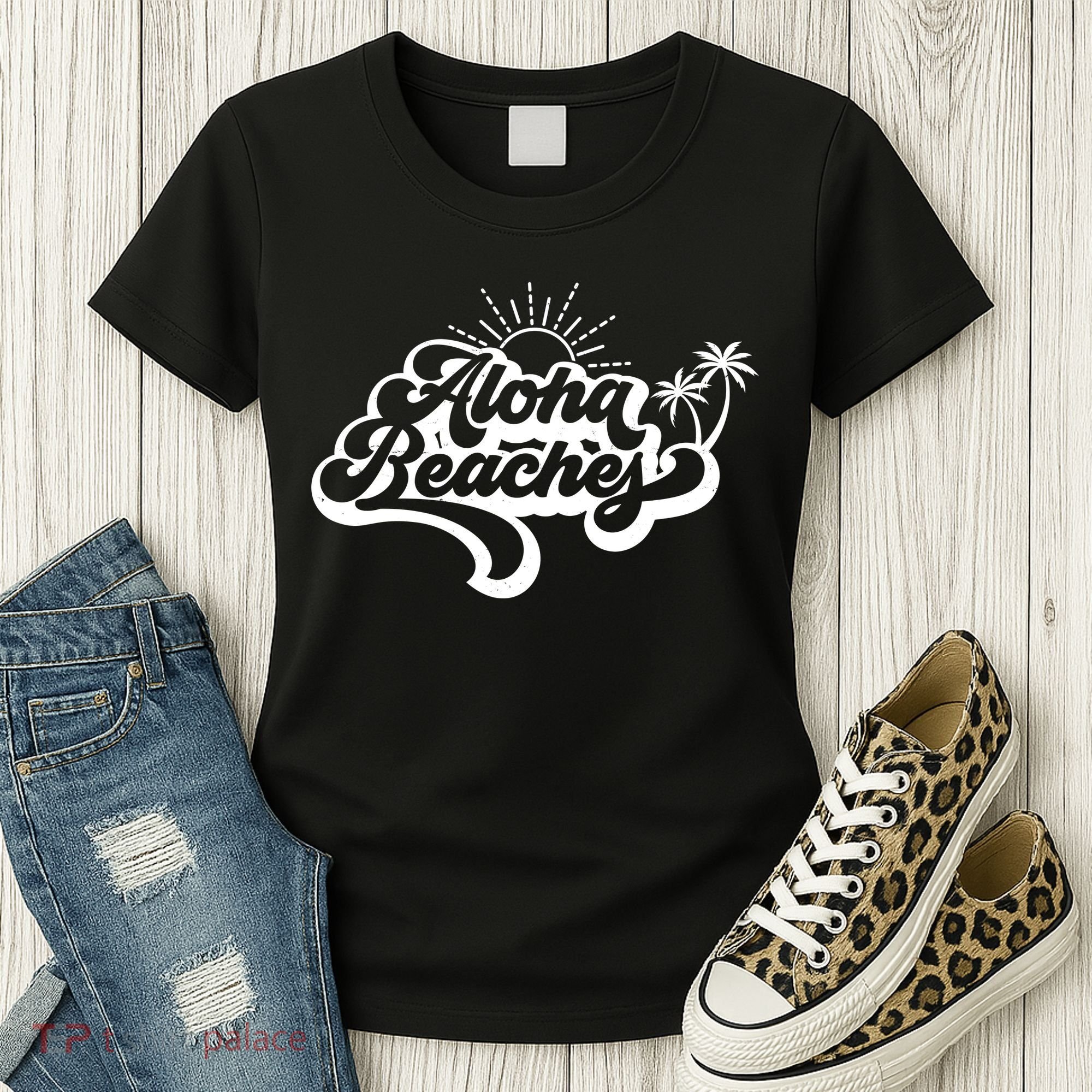 Aloha Beaches Tropical Vacation Women's T-Shirt