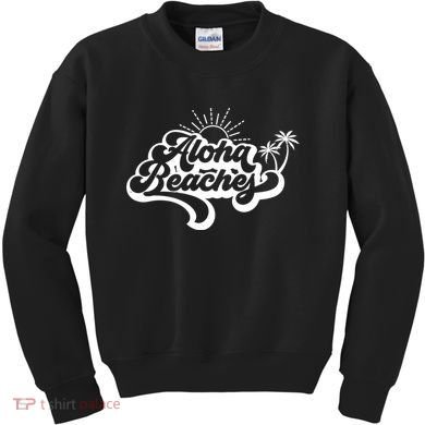 Aloha Beaches Tropical Vacation Kids Sweatshirt