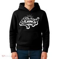 Aloha Beaches Tropical Vacation Kids Hoodie thumb 4