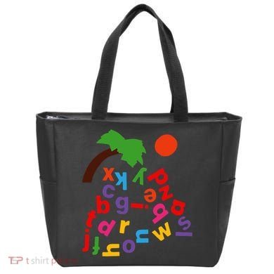 Alphabet Boom Tree Tote Bag