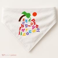 Alphabet Boom Tree USA-Made Doggie Bandana thumb 0