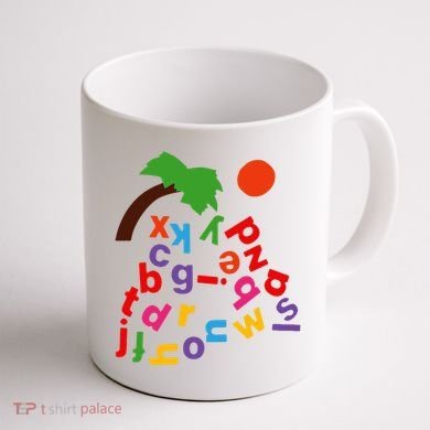 Alphabet Boom Tree Coffee Mug back