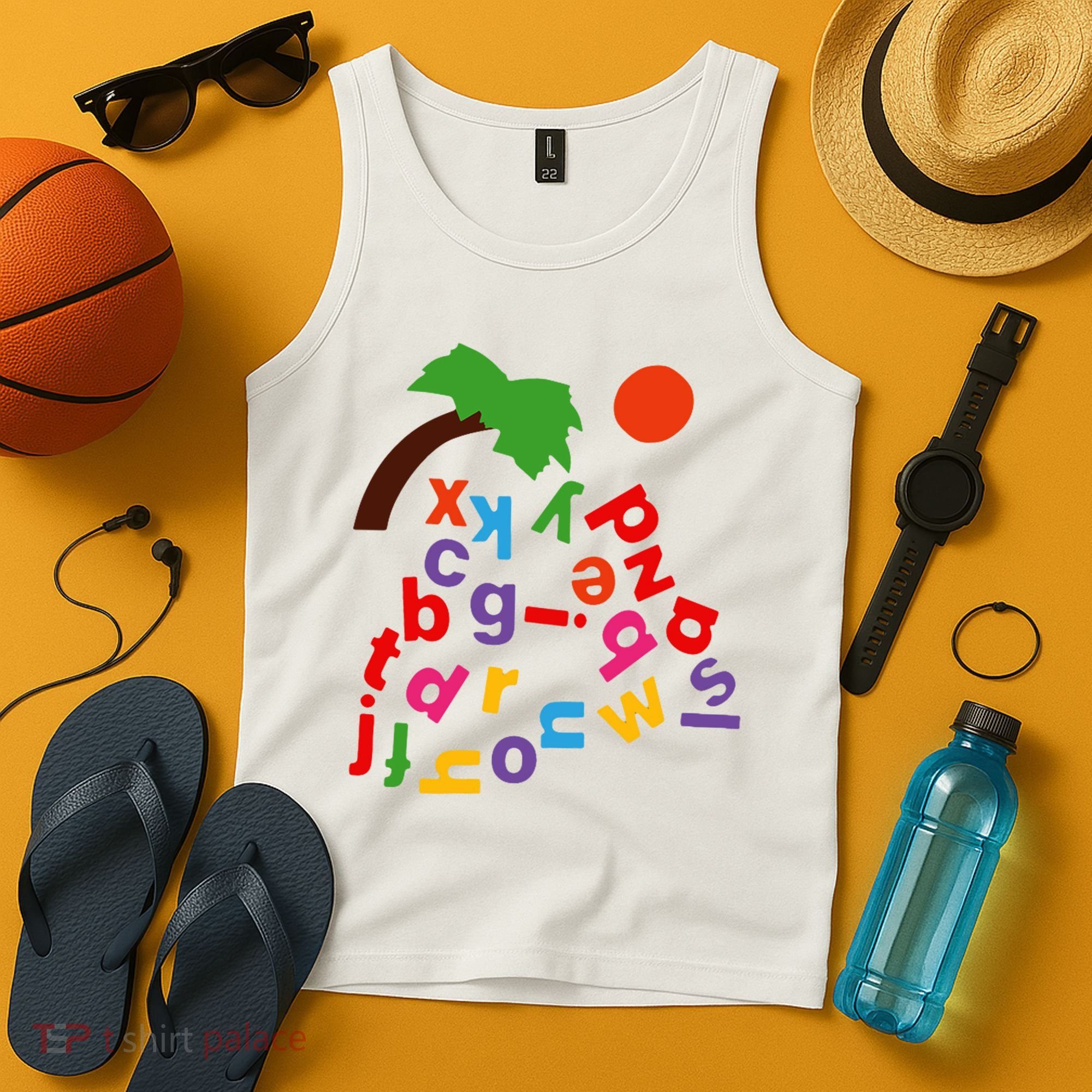 Alphabet Boom Tree Tank Top