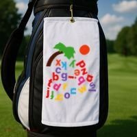 Alphabet Boom Tree Golf Towel thumb 2