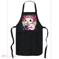 Axolotl Boba Tea Kawaii Neko Japanese Bubble Tea  Apron thumb 0