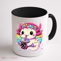 Axolotl Boba Tea Kawaii Neko Japanese Bubble Tea  Coffee Mug thumb 1