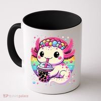 Axolotl Boba Tea Kawaii Neko Japanese Bubble Tea  Coffee Mug thumb 0