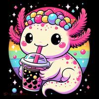 Axolotl Boba Tea Kawaii Neko Japanese Bubble Tea  Coffee Mug thumb 5