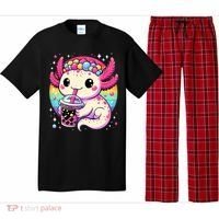 Axolotl Boba Tea Kawaii Neko Japanese Bubble Tea  Pajama Set thumb 0