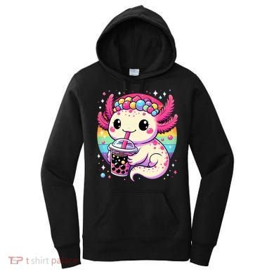 Axolotl Boba Tea Kawaii Neko Japanese Bubble Tea  Women's Hoodie