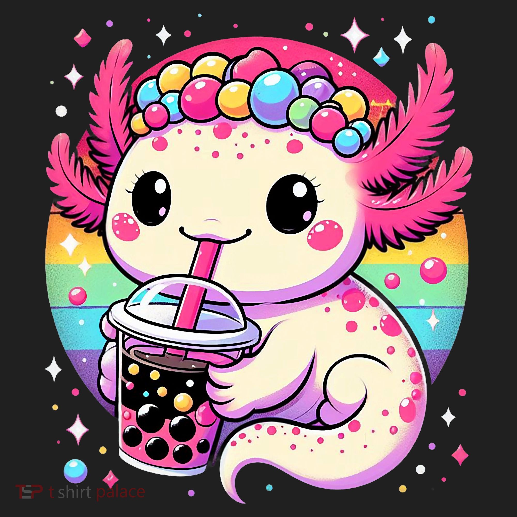 Axolotl Boba Tea Kawaii Neko Japanese Bubble Tea  Tumbler