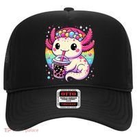 Axolotl Boba Tea Kawaii Neko Japanese Bubble Tea  Hat thumb 0