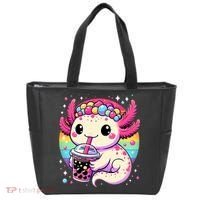 Axolotl Boba Tea Kawaii Neko Japanese Bubble Tea  Tote Bag thumb 0