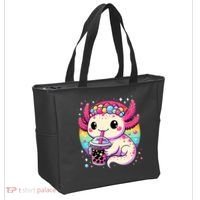 Axolotl Boba Tea Kawaii Neko Japanese Bubble Tea  Tote Bag thumb 2