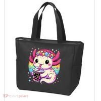 Axolotl Boba Tea Kawaii Neko Japanese Bubble Tea  Tote Bag thumb 3
