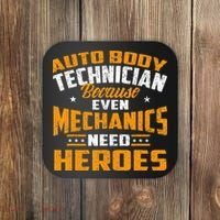 Auto Body Technician Heroes Automotive Car Customizer Coaster thumb 0