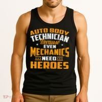 Auto Body Technician Heroes Automotive Car Customizer Tank Top thumb 3
