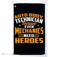 Auto Body Technician Heroes Automotive Car Customizer Golf Towel thumb 0