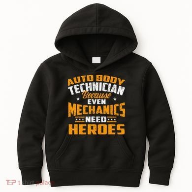 Auto Body Technician Heroes Automotive Car Customizer Kids Hoodie