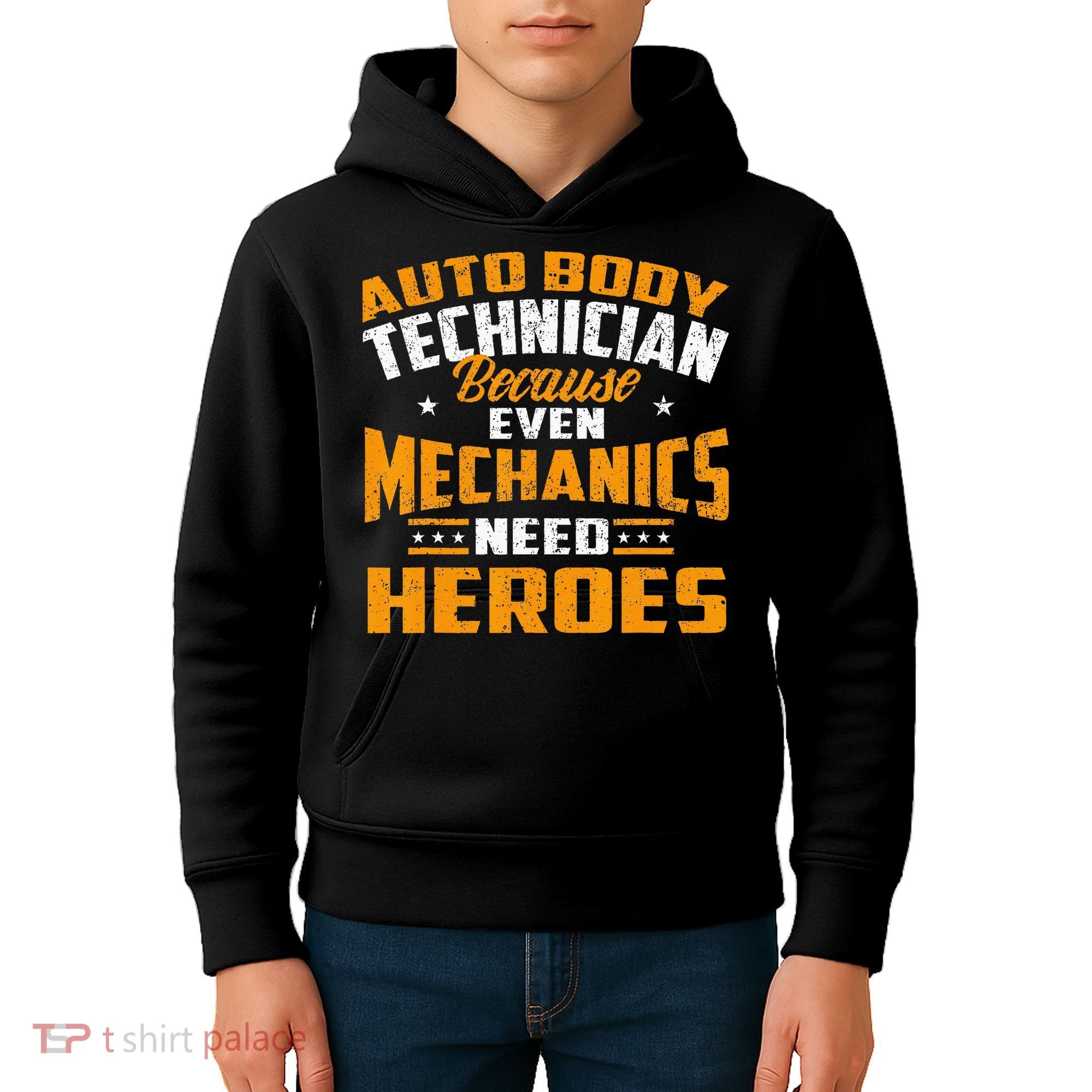 Auto Body Technician Heroes Automotive Car Customizer Kids Hoodie