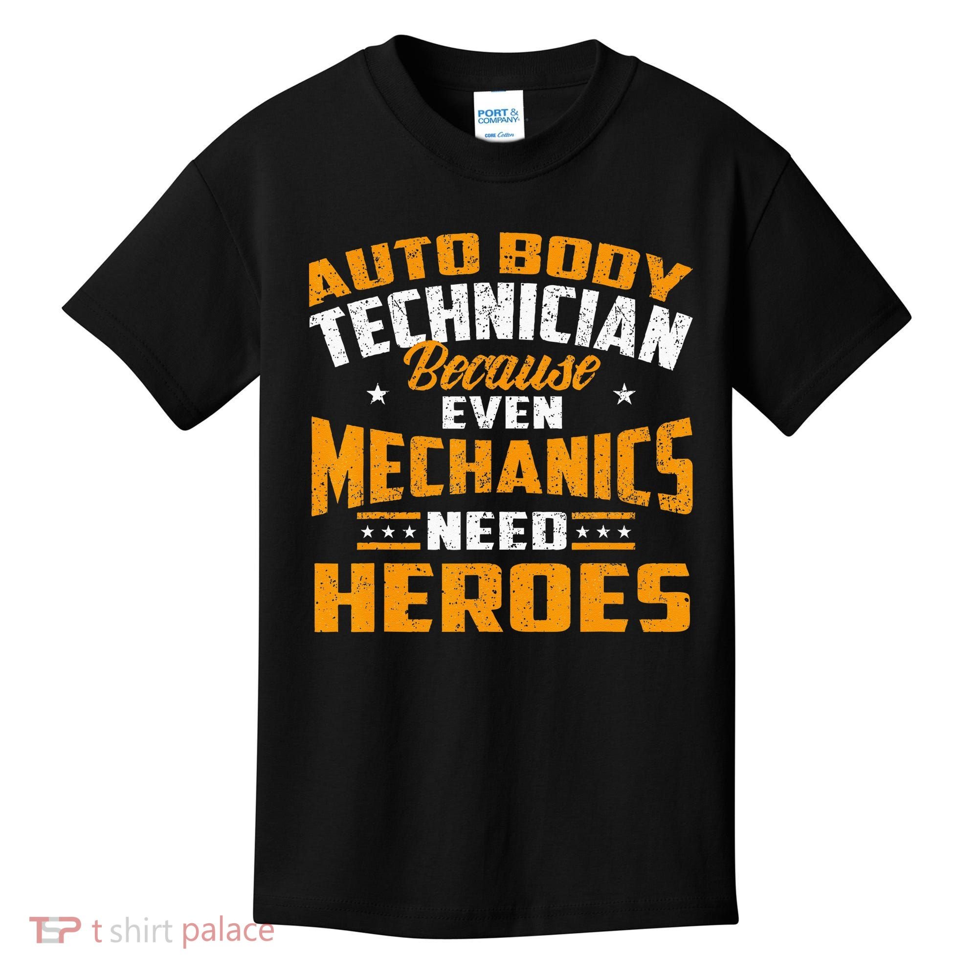 Auto Body Technician Heroes Automotive Car Customizer Kids T-Shirt